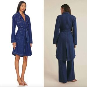 Favorite Daughter Boulevard Denim Trench Coat